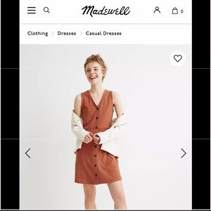 Madewell Sleeveless Button-Front Mini Dress